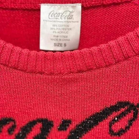 Coca cola Vintage classic coca-cola polar bear red holiday sweater - Picture 4 of 6
